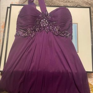 Purple mini dress